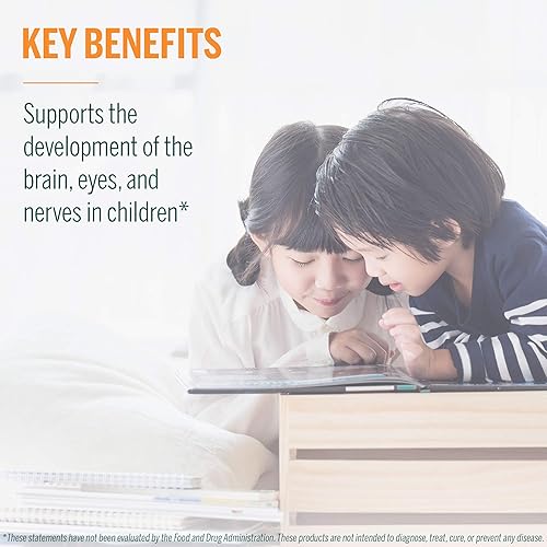 Miniatura 6 de Genestra Brands DHA Pediaburst | Suplemento de DHA masticable | 180 cápsulas blandas masticables | Sabor a naranja natural