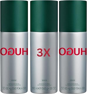 HUGO Man Deodorant Spray 150ml 3 Packs