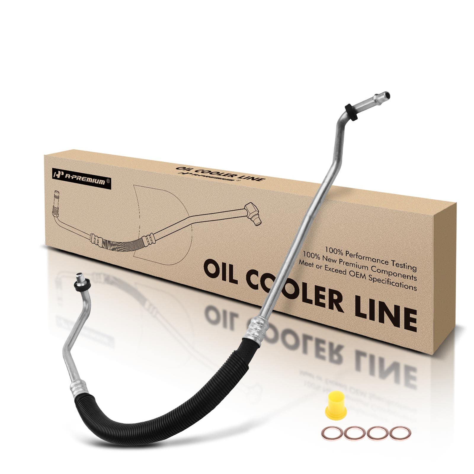 Photo 1 of A-Premium Outlet Engine Oil Cooler Line Hose Assembly Compatible