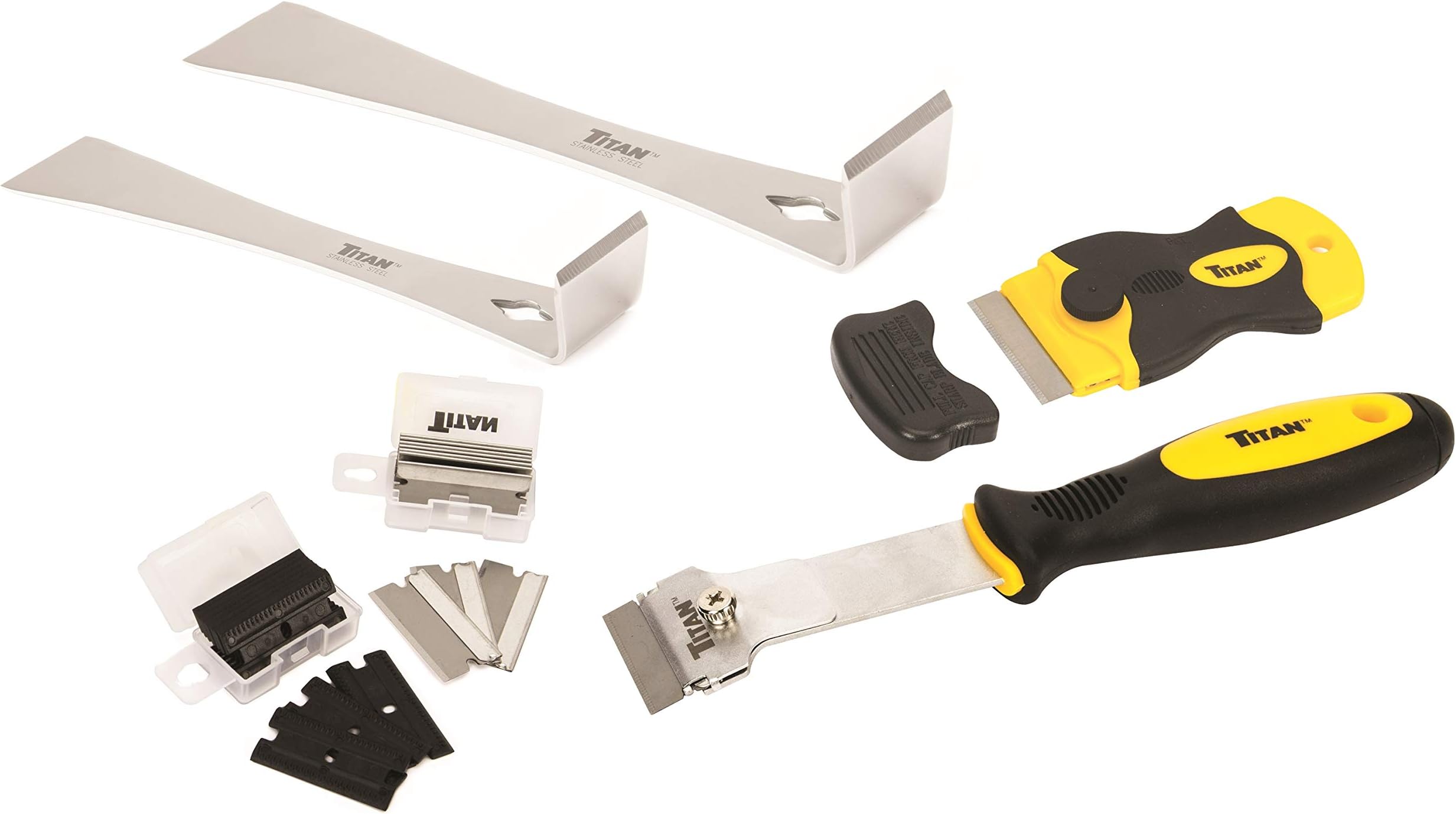 Titan 59400 4-Piece Scraper Set with 42 Replacement Blades