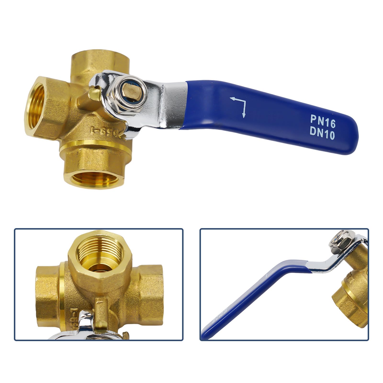 Kogelkranen 3-weg kogelkraan in Hydrauliek / Stuurschuiven, ventielen & in-line componenten / Meerwegkranen Kogelkranen 3-weg kogelkraan in Hydrauliek / Stuurschuiven, ventielen & in-line componenten / Meerwegkranen