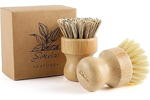 Eco-Friendly Bamboo Scrub Brushes for Dish Washing