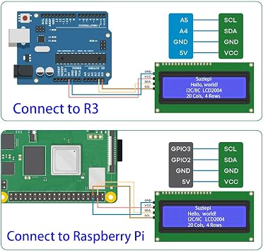 3 adet IIC I2C 2004 LCD Modül 20x04 LCD Ekran Modülü Ekran Arduino Ahududu Pi ile Uyumlu + 3 adet 20 CM 20Pin Kadın Erkek Jumper Telleri