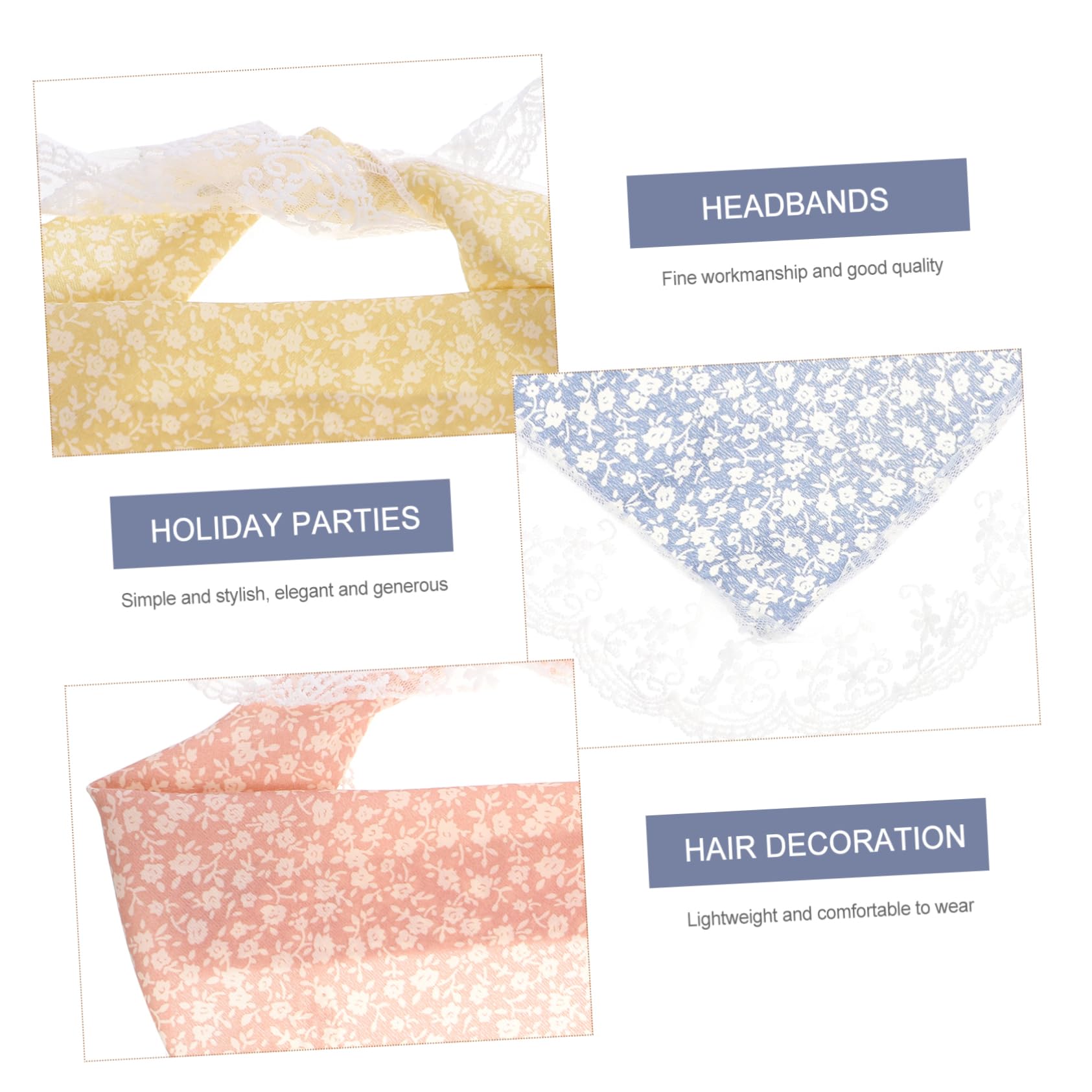12 Piezas Turbante Triangular Bufandas De Mujer Bufanda De Pelo De Las Niñas Diademas De Bufanda Para Mujer Cabello Pañuelos De Pelo De Diademas Para Poliéster Spandex
