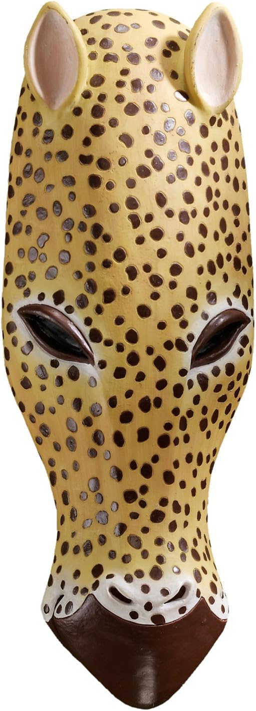 Design ToscanoDesign Toscano EU34910 African Serengeti Tribal-Style Animal Wall Mask Jaguar,Full Color