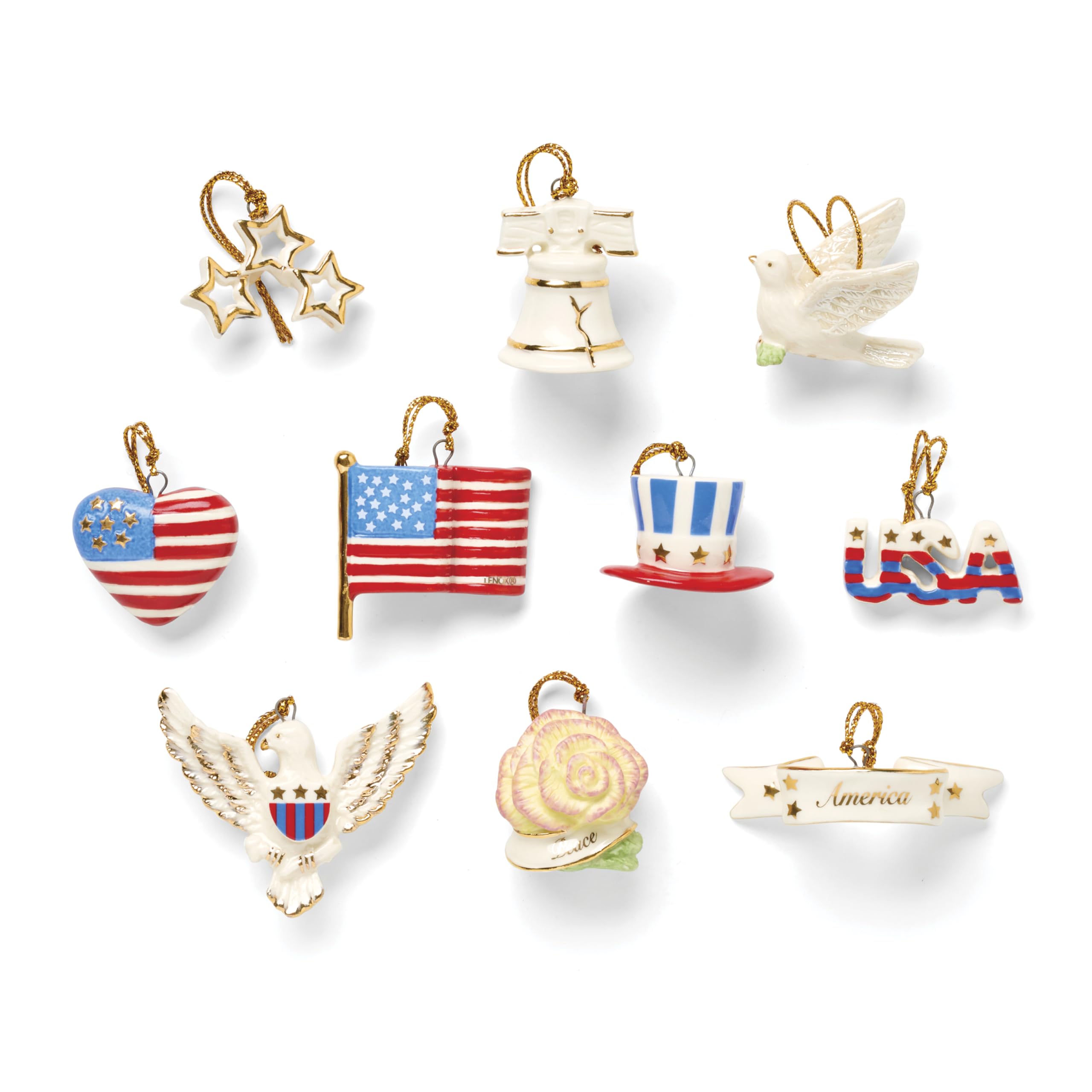 Lenox Tree of Independence 10-Piece Mini Ornament Set