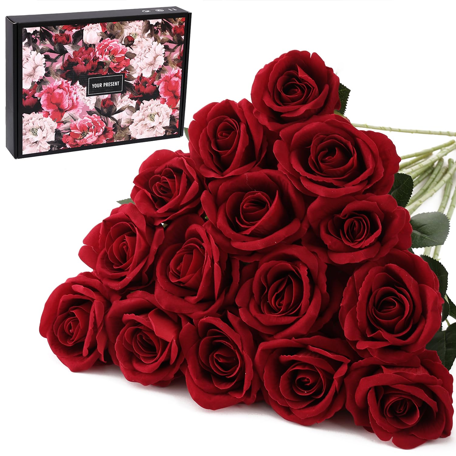 Cloudecor Velvet Roses