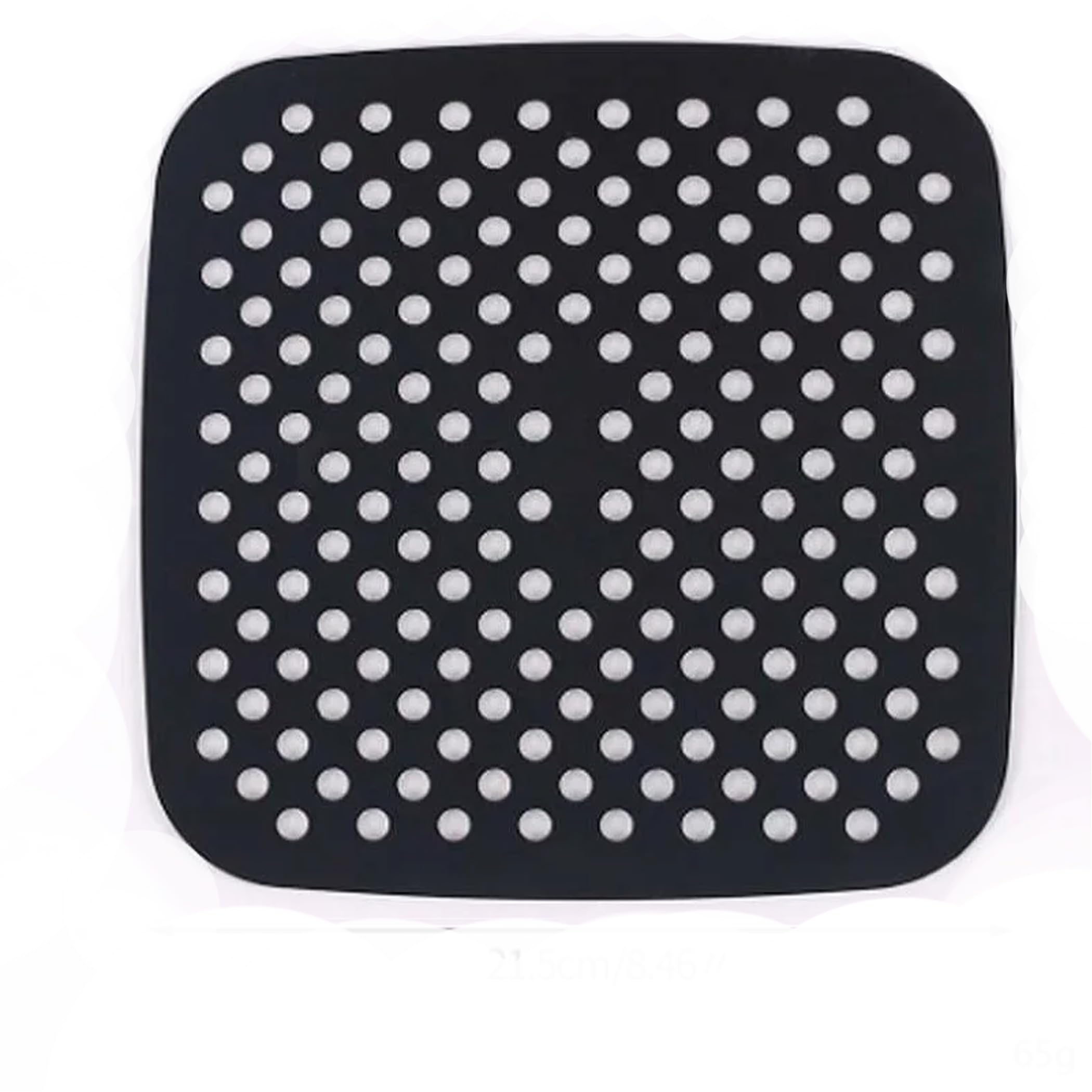 Brain Freezer REUSABLE Air Fryer Liners – 8.5 Inch NON-STICK Silicone Air Fryer Basket Mats | Square Air Fryer Compatible with Cosori XL, Instant Vortex, NuWave, Philips, and More | BPA Free Black-image-35