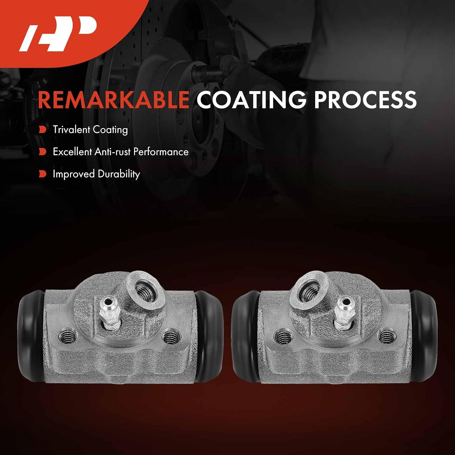 A-Premium Front Drum Brake Wheel Cylinder Compatible with Select Ford, Dodge, Mercury and Jeep Models - Falcon Sedan Delivery, Fairlane, Maverick, W100 Pickup, Comet, Montego