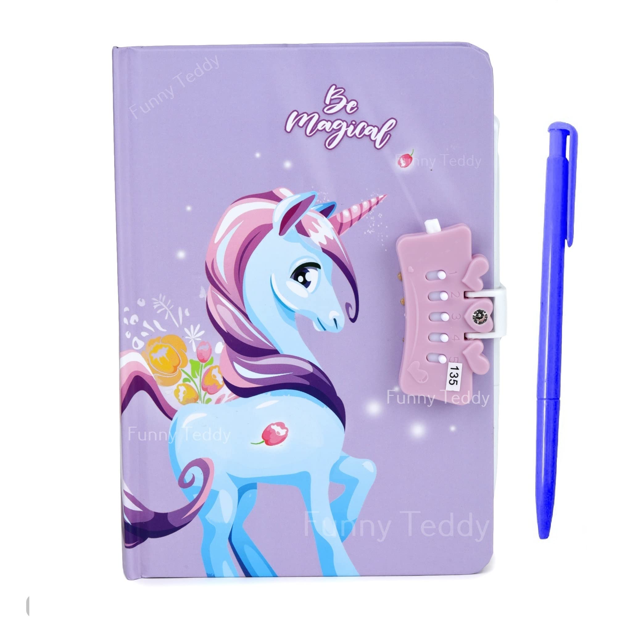 Funny Teddy Unicorn Password Lock Diary with Pen for Girls Kids - Combination Lock Journal Personal - Colorful Pages (unicornLockdiaryblushpurple) (B0BF4P8G9Y) Amazon Price History, Amazon Price Tracker