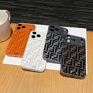 人気 ストリートブランド フェンディ スマホケース iPhone16ケース FFロゴ アイフォンケース17 iPhone15ケース 镜面ガラスケース 4色オプション 欧米風 個性 創意 ファッション おしゃれ iPhone多機種対応 (iPhone 16,C)