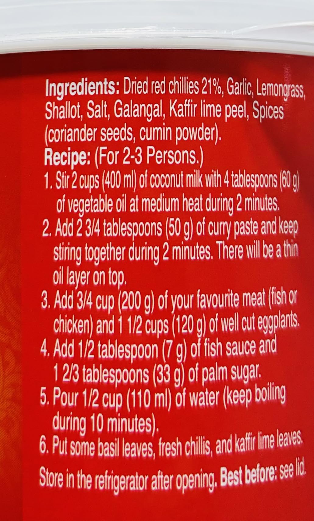 AROY-D Pasta Curry 400g