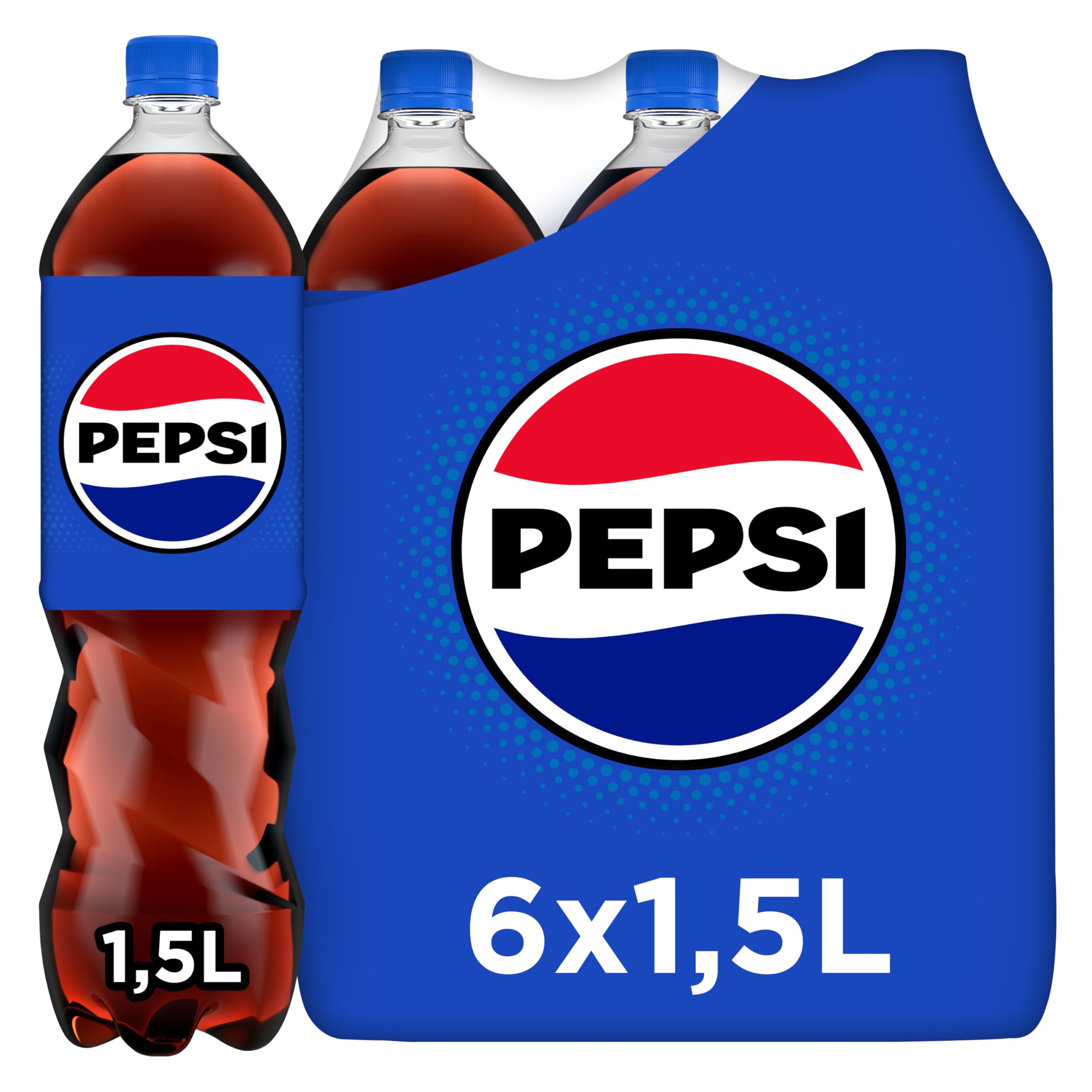 PEPSI Soda au Cola Classique - Lot de 6x1,​5L