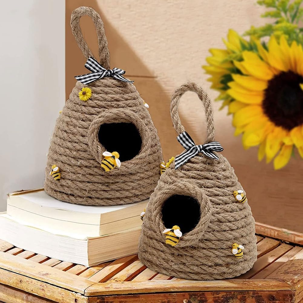 Décoration de ruche à suspendre pour décoration de fête sur le thème des abeilles pour ferme