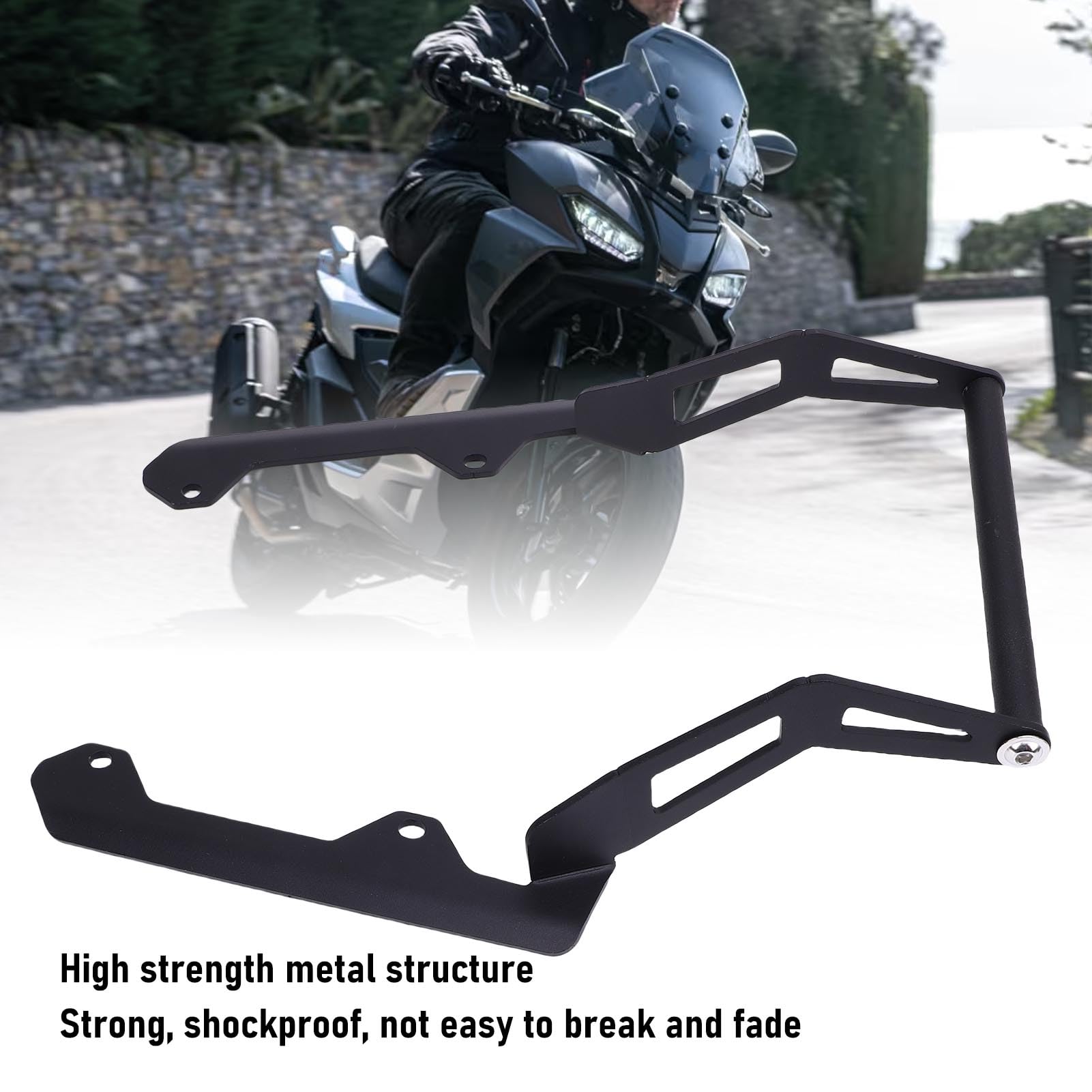 Fockety Support de Fixation pour Barre de Navigation GPS pour Moto SR GT 200 2022-2025, Extension de 12 mm à 22 mm, Support de téléphone Portable pour Barre transversale