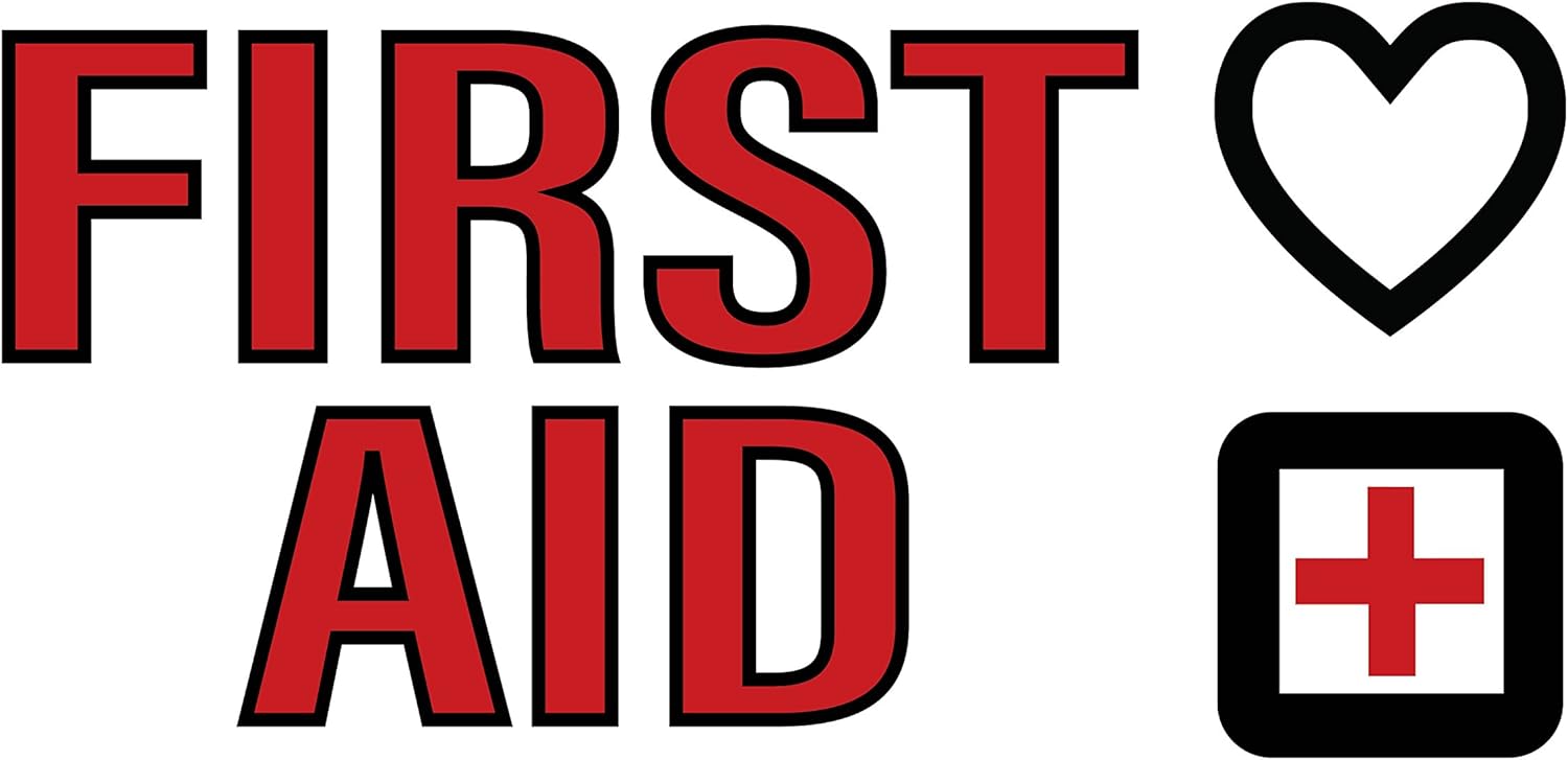 Amazon.com: Pre-Printed - First Aid Banner - Red2 (8' x 4') : Office ...