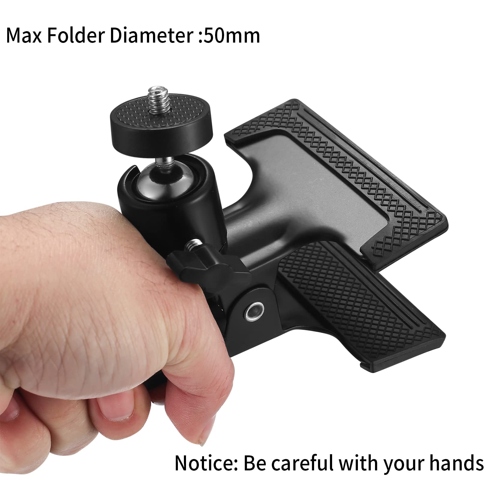 2 Clip Per Fotocamera Con Testa A Sfera - Supporto A Pinza Per Flash E GoPro - Foto 6