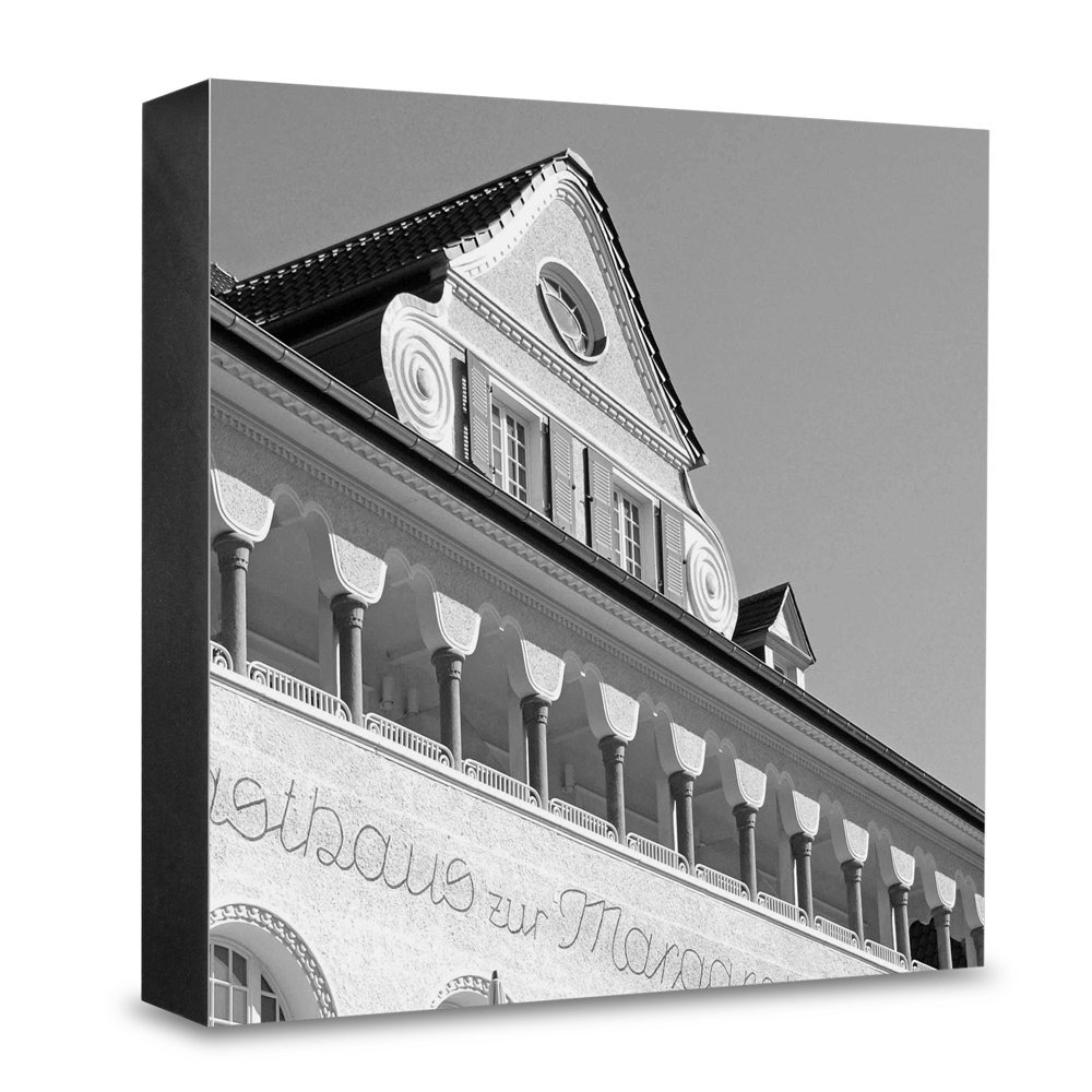 COGNOSCO - Photo wooden block large - 20 x 20 cm - wall picture with architectural photography - food/Ruhr region - margarethen height.