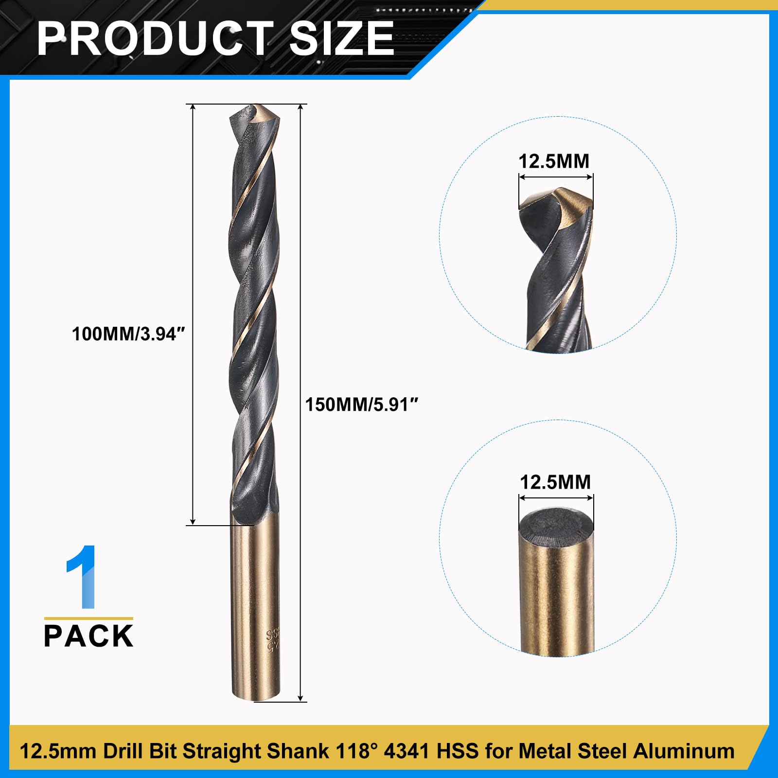 PATIKIL 12.5mm Drill Bit - Image 2