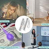 Vista 6 de TBTeek Cat Toy, Green Light, with Metal Case, Rechargeable, 7 Patterns, Interactive Kitten Pet Dog Chase Light Toy for Fun Playing Exercise