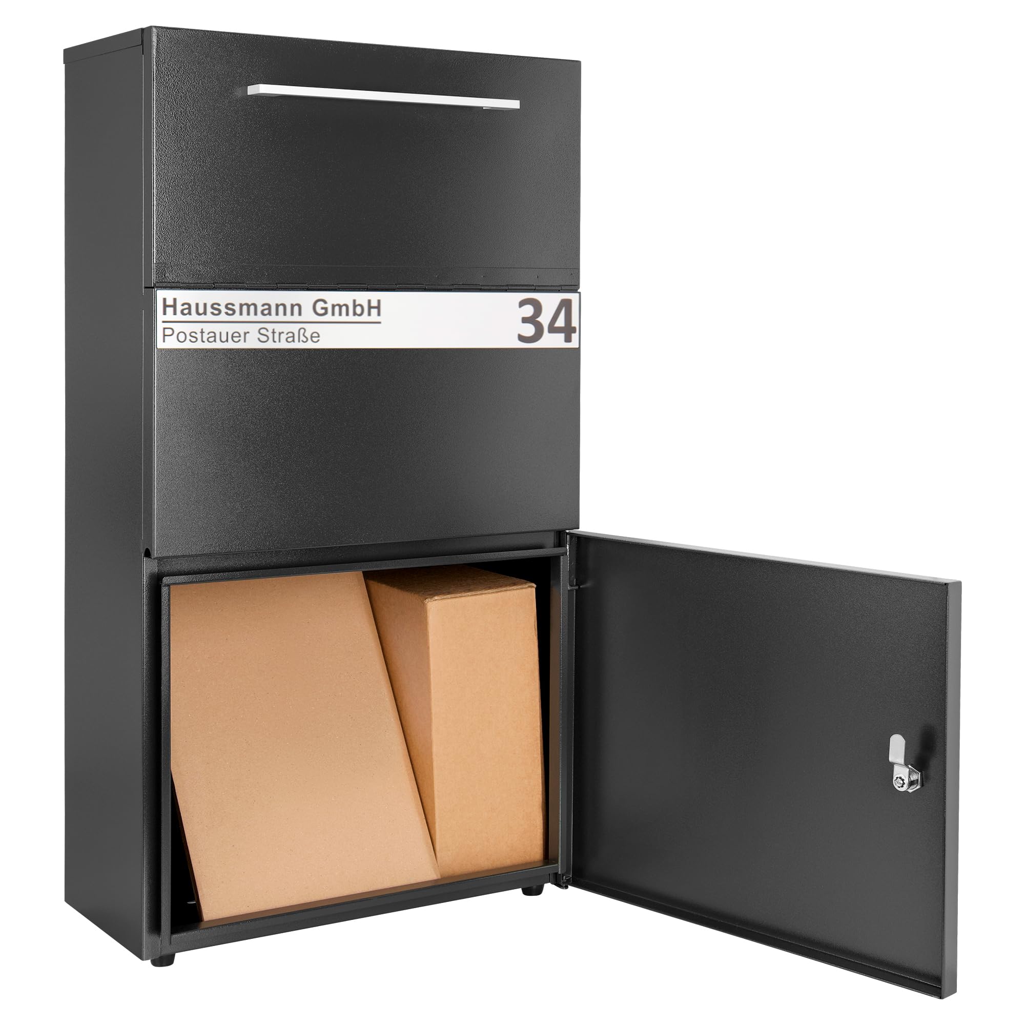 Haussmann Paketbriefkasten 400 Protect, Namensschild, Regenschutz