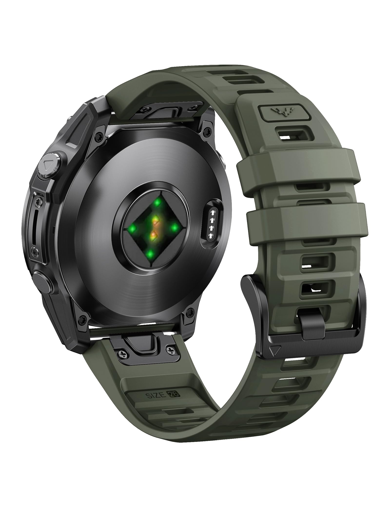 ANBEST Cinturino per Garmin Fenix 8 51mm/7X/7X Pro/6X/6X Pro, Cinturino 26mm Quick-fit Silicone per Fenix 5X/5X Plus/3/3 HR/Epix Pro 51mm/Descent MK1/MK 2/Enduro/2