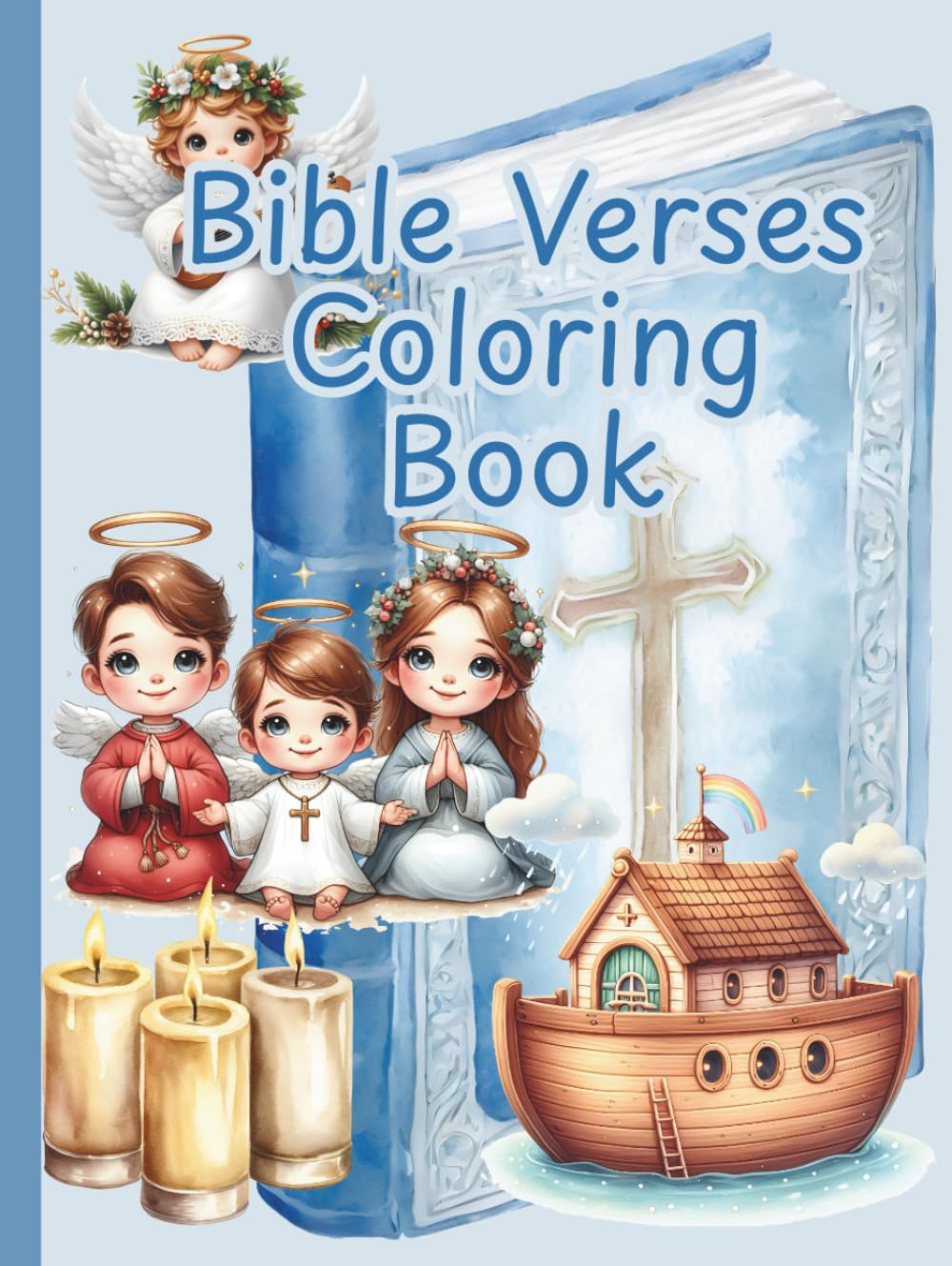 Bible Verses Coloring Book (Christian Religion Church Jesus GOD Bible)