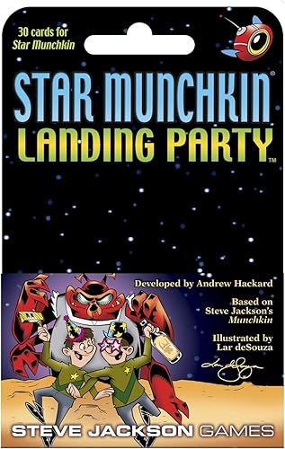 Miniatura 2 de Steve Jackson Games Star Munchkin: Juego de cartas Landing Party (mini-expansión) | 30 cartas | Juego de cartas para adultos, niños y familia |