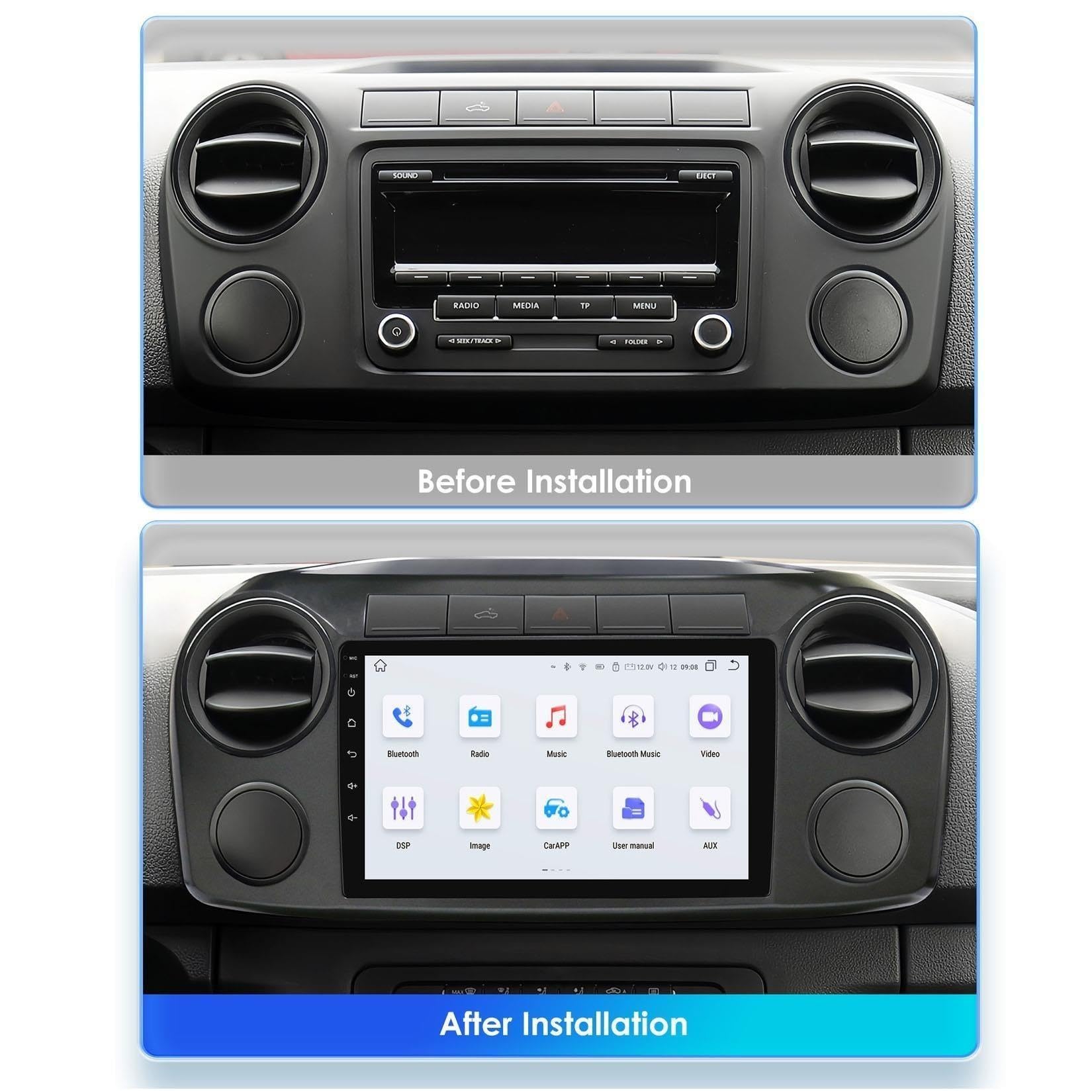 Autoradio Double DIN 10" pour VW Amarok 2010-2015