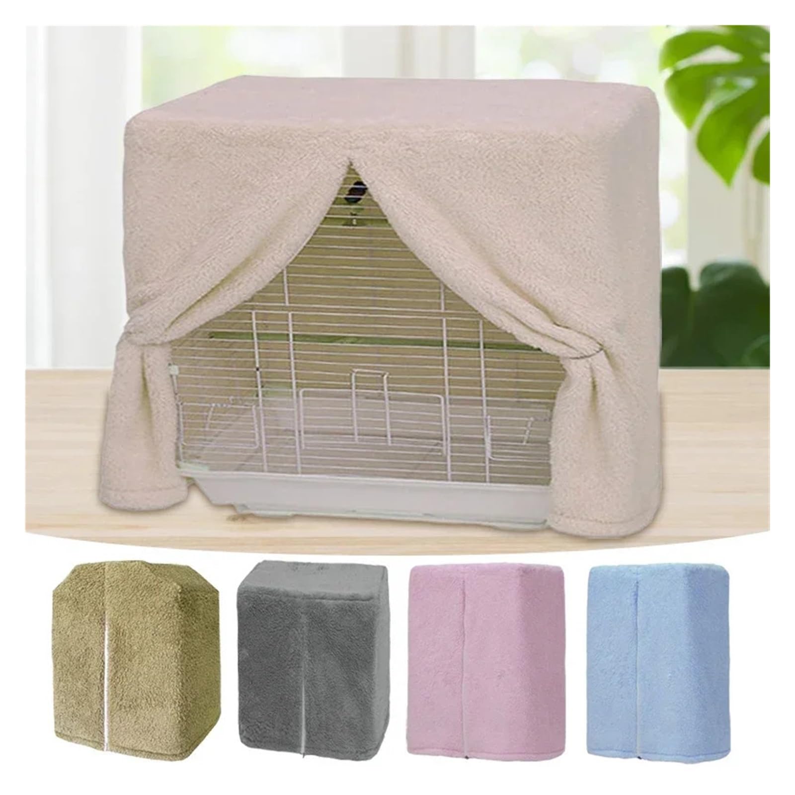 Abdeckung für Vogelkäfig Winter-Sonnenschutz for Papageienkäfige in verschiedenen Größen, große Käfigabdeckung mit Sonnenschutz, wärmende Staubschutzhülle, Vogelbedarf(Color 15)
