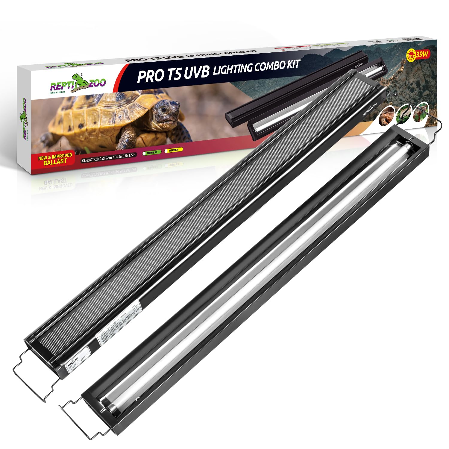 Amazon.com : REPTI ZOO UVB Reptile Light, New Version T5 HO