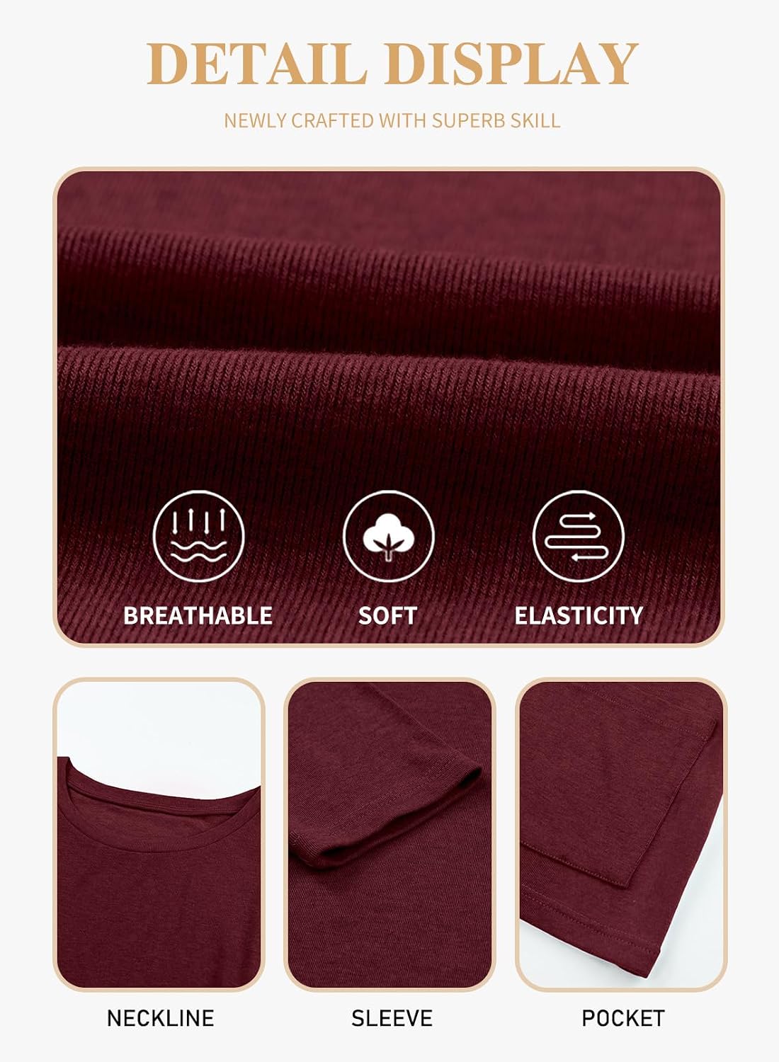 Eytino Women's Plus Size Long Sleeve Tops