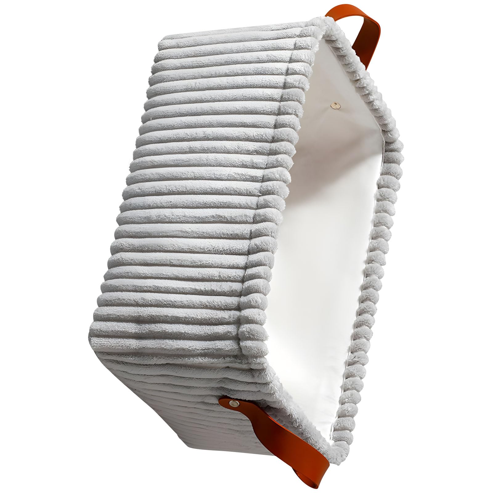 JSGHGDF Space Saving Storage Bin Thickened Flannel for Underwear Room with Reinforced Handle Velutinous Storage Box