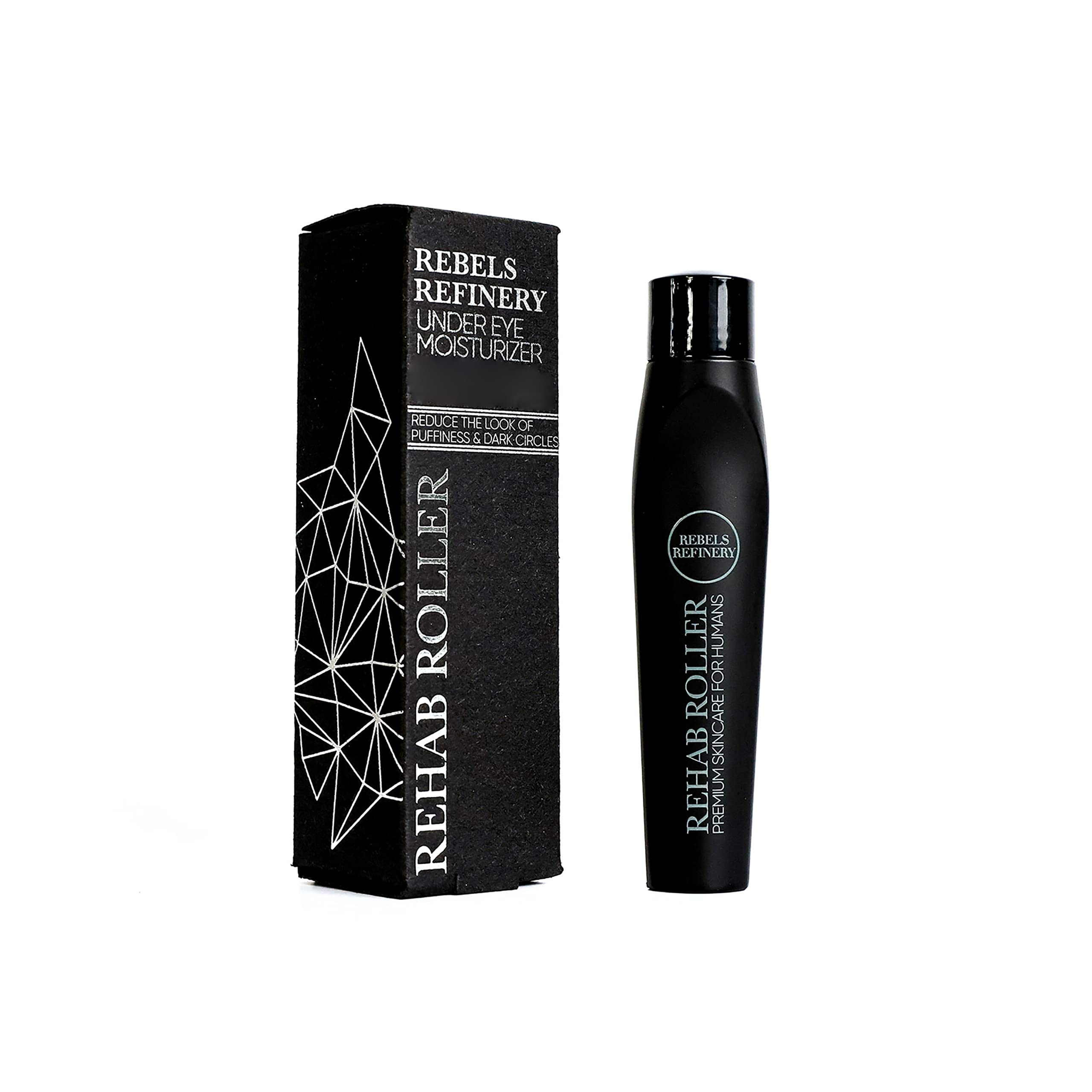 REBELS REFINERY Rehab Roller Natural Under Eye Moisturizer – 0.5 Fl. Oz.