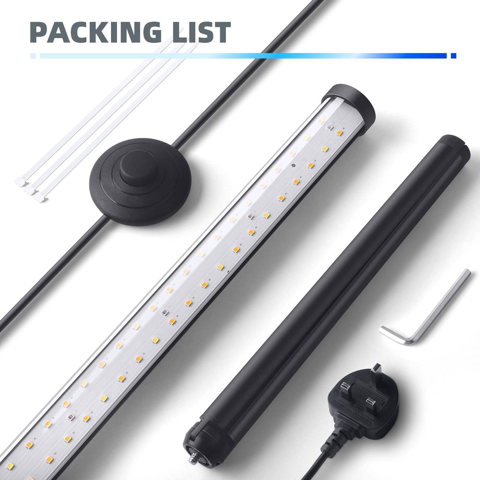 Barrina Luz UV LED para fiestas, T10 vertical de pie UV de luz negra, 42 W, 385-400 nm, 4 pies/120 cm de altura con interruptor de encendido/apagado y trípode de pie para Halloween, póster