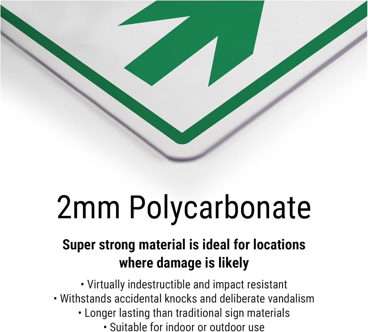 Food Waste - Recycling Symbol 300 x 400 mm - 2mm Super-Tough Rigid Plastic