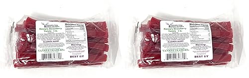 Giros de regaliz de fresa, paquete de 1 libra (paquete de 2)