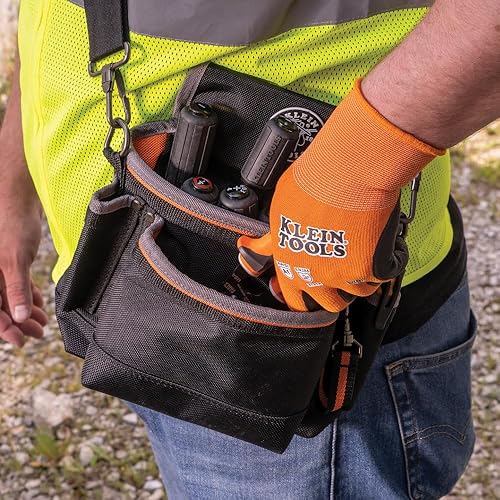 Miniatura 8 de Klein Tools 60582 - Guantes de trabajo, guantes de punto resistentes a los cortes, ANSI A1, con revestimiento de nitrilo, nailon y elastano, aptos