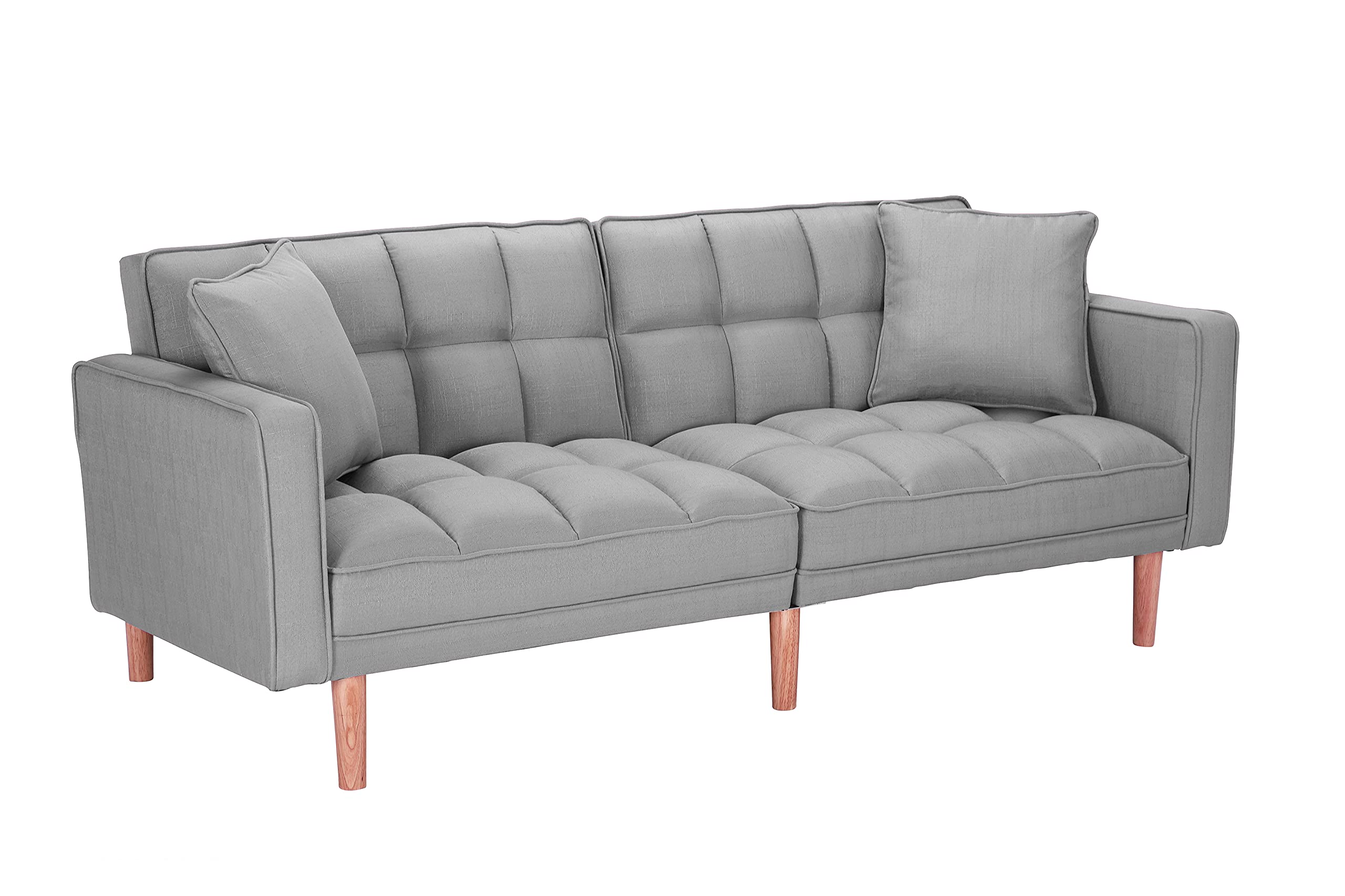 LCH Modern Tuft Futon Couch Convertible Loveseat Sleeper Reclining Sofa ...