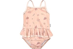 Gerber Girls' One-Piece Swimsuit: Perfect Sun Protection for Toddlers