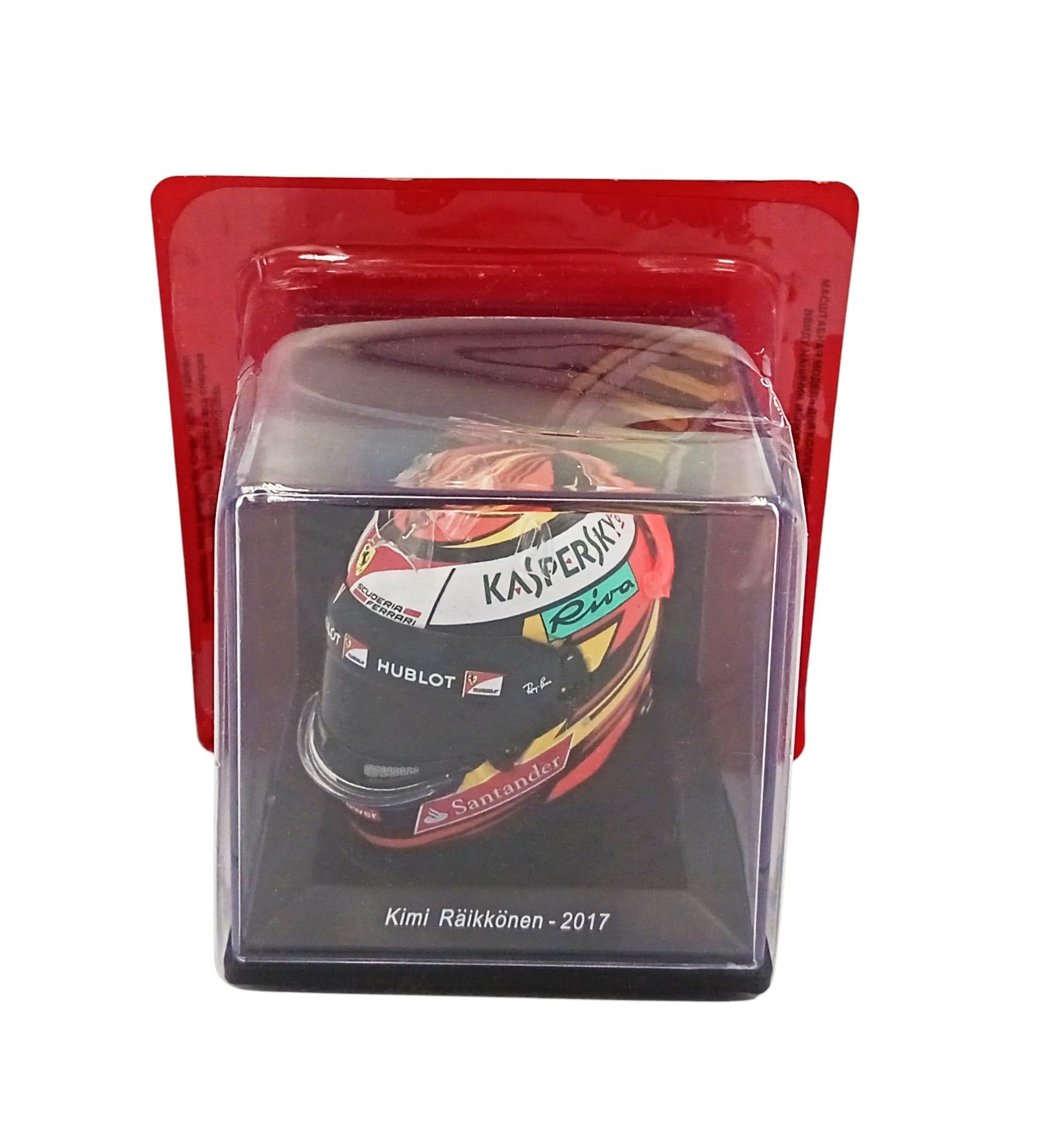 OPO 10 - Formel-1-Helm kompatibel mit Ferrari F1: Kimi Räikkönen 2017 – Maßstab 1:5 Spark – CAS93