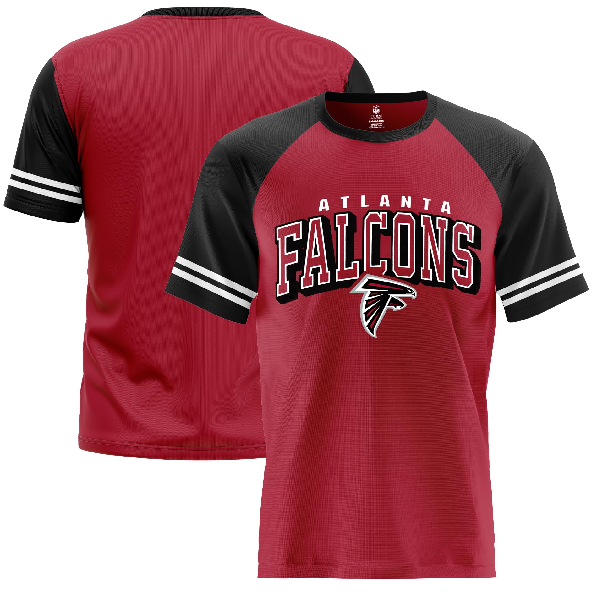 NFL Kids Youth 8-20 Offiziell lizenziertes Team-Farbe, Wordmark Performance Primary Logo, Halbzeit-Trikot, T-Shirt