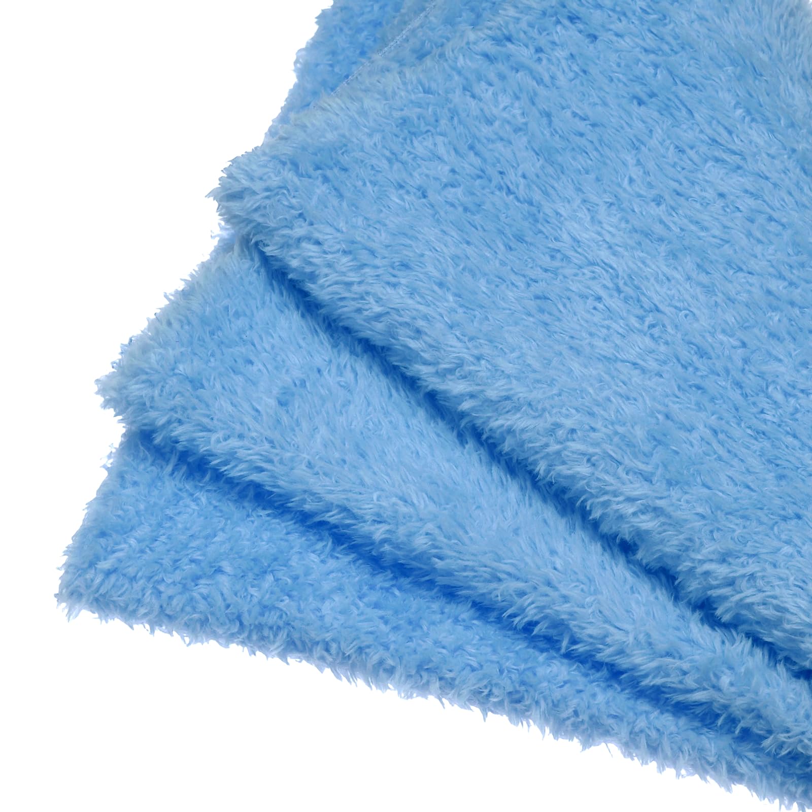 sourcing map Faux Fur Fabric, 50cmx50cm Polyester Curly Plush Fabrics Fluffy Blanket Material Fitting for DIY Sewing Crafts Stuffed Animals Pillows Pet Furniture, Cobalt Blue