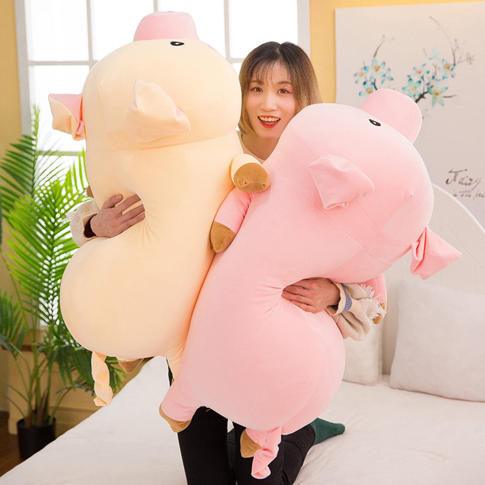 Amazon.co.jp: [ハウスXIN] ぶたぬいぐるみ 豚抱き枕 アニマル ぶた