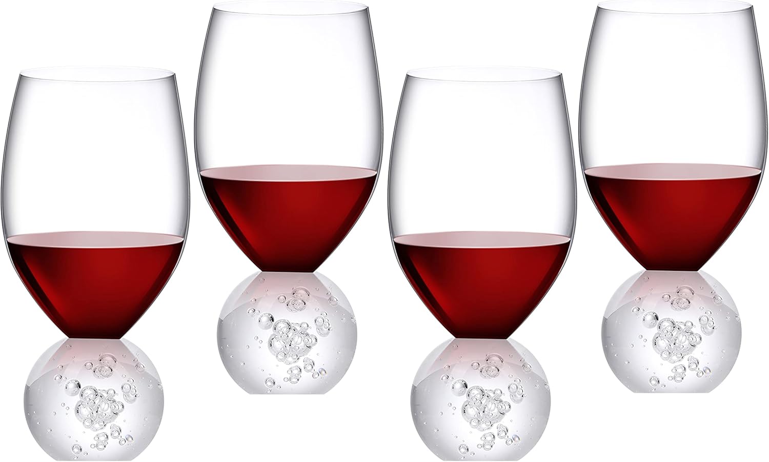 Soetai Wine Glasses Set of 416 oz LeadFree Crystal Red Wine Glasses