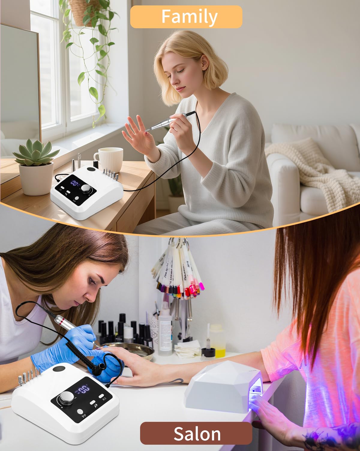 Obcinacz do paznokci żelowych 35000 obr/min, płynna regulacja prędkości, Elektryczny obcinacz do paznokci 11 w 1, Elektryczny pilnik do paznokci żelowych