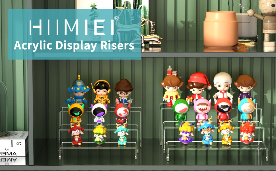 カズヒロ　ディスプレイ　レジン天板 Amazon.com: HIIMIEI Acrylic Display Riser, 3 Step 9