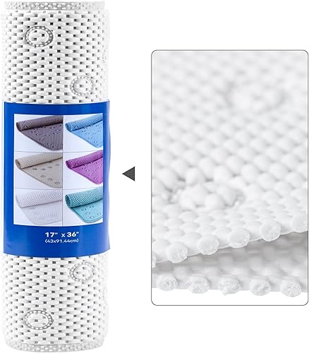 Miniatura 13 de Tapete antideslizante de espuma de doble capa de 37 x 17 pulgadas, más cómodo y grueso que el tapete de ducha de espuma ordinario, tapete de baño