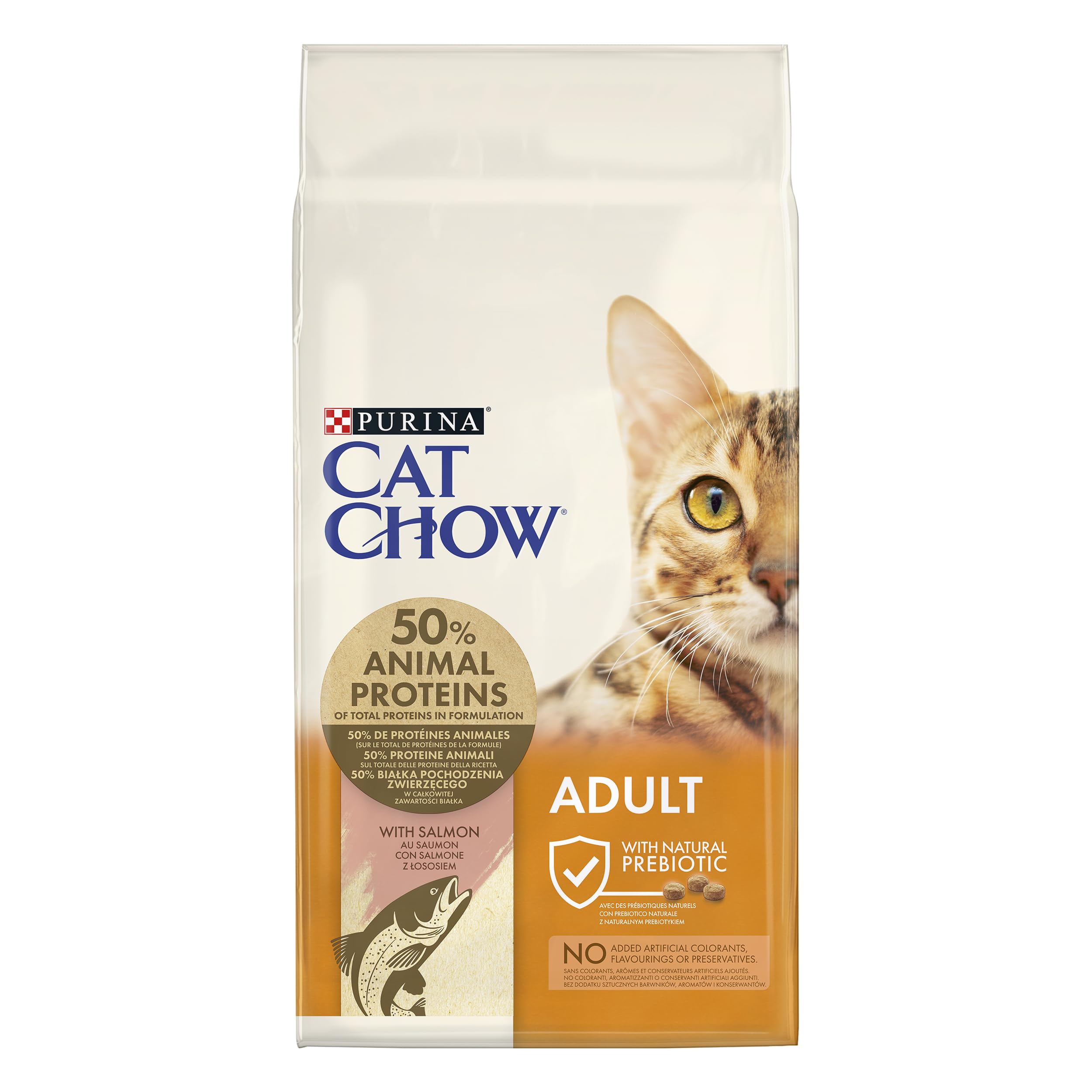 CAT CHOW Karma z Naturiumtm Bogaty w łososia dla dorosłych kotów 10 kg