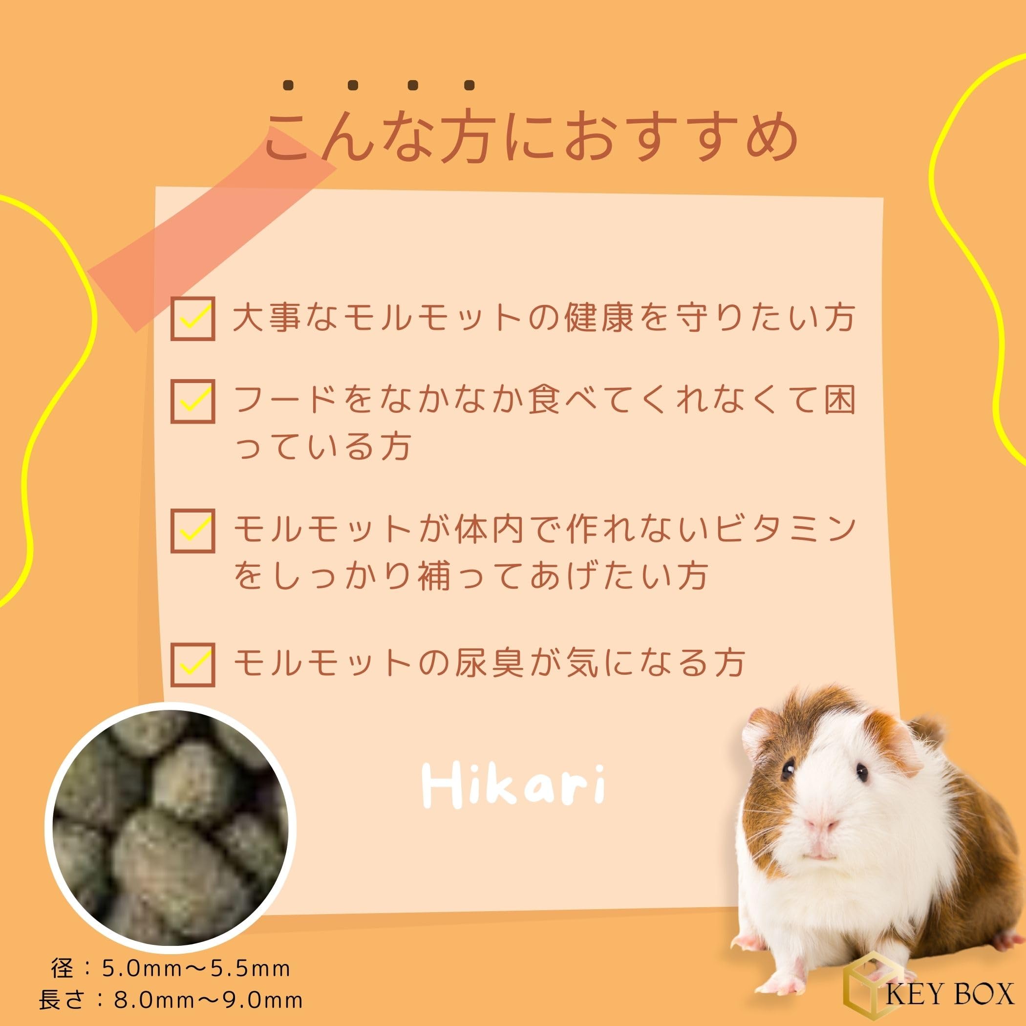 Amazon | ひかりモット 1.2kg 1袋 モルモットの総合栄養食 ビタミンC